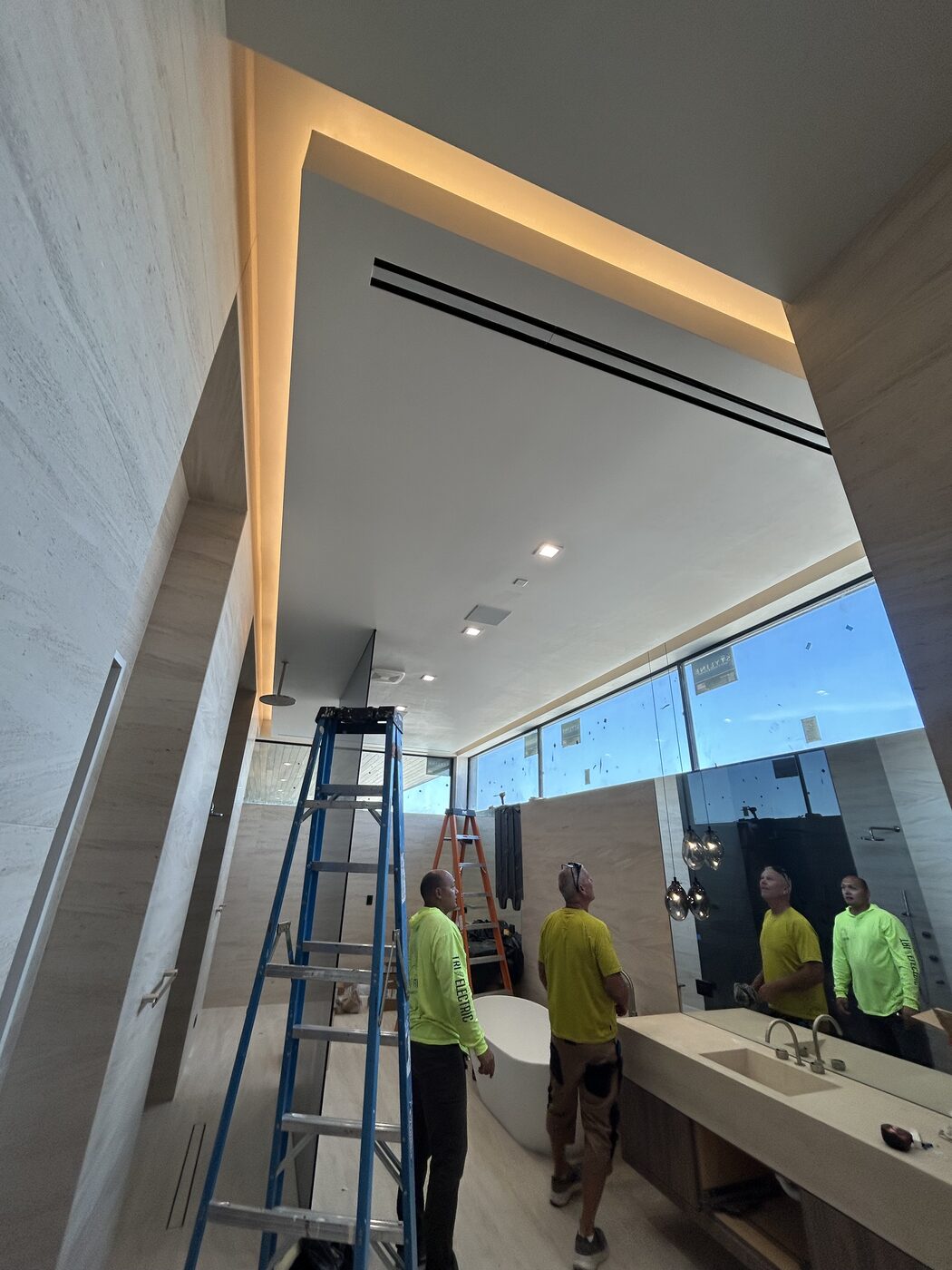 Custom home lighting install